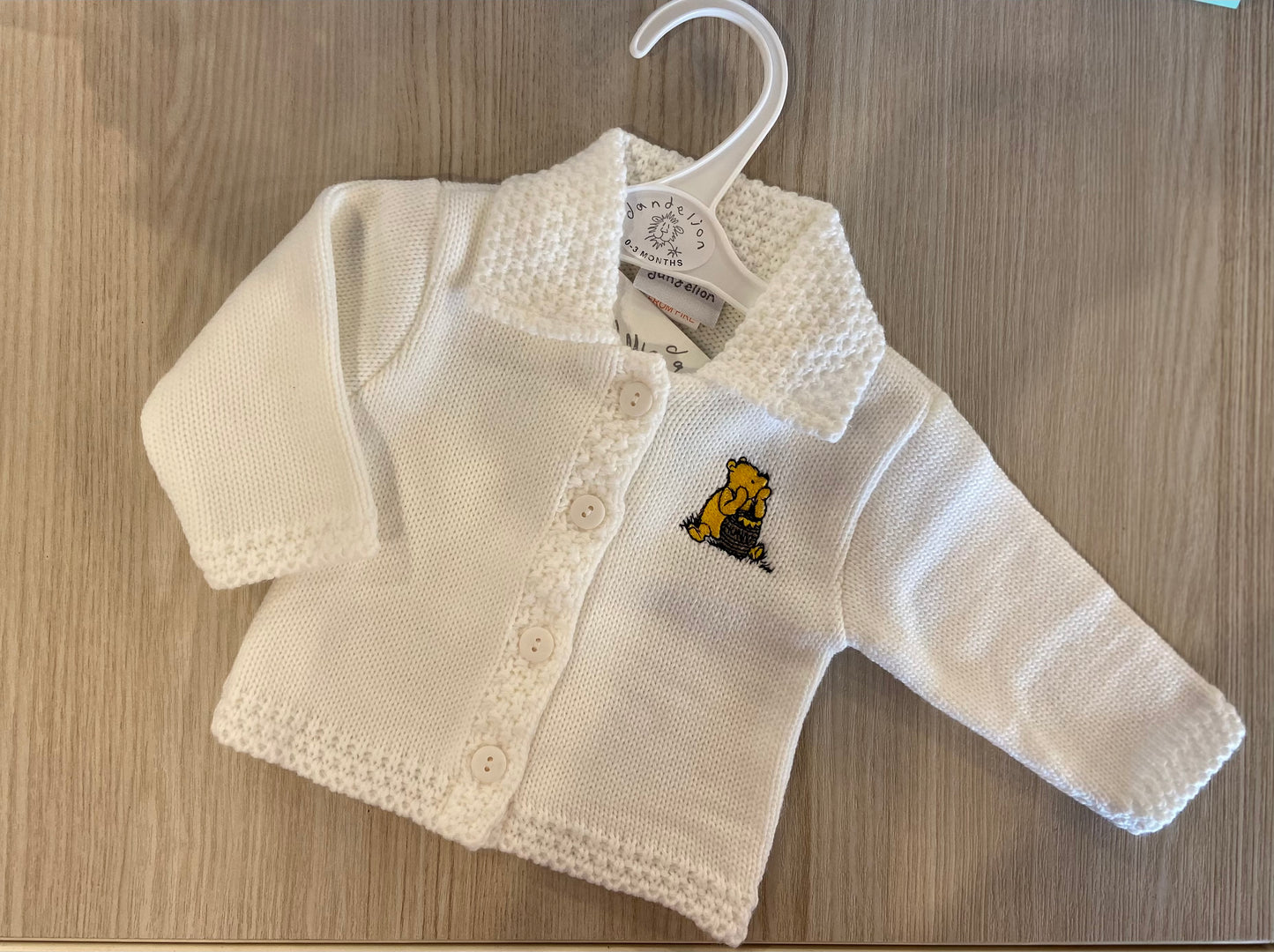 Dandelion Bear Embroidered Cardigan