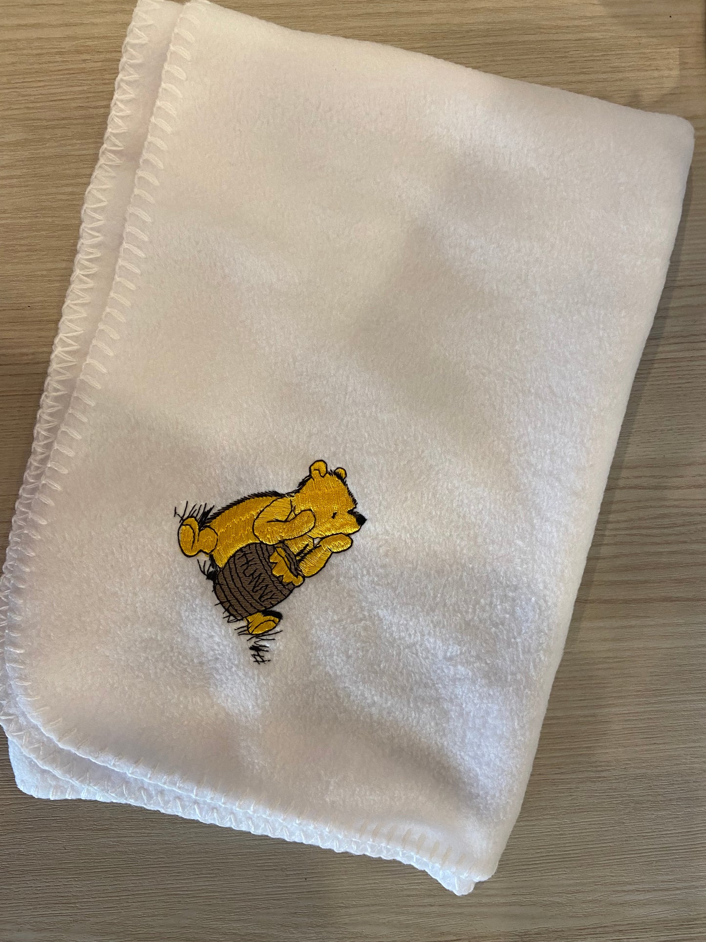 Honey Bear Fleece Baby blanket wrap