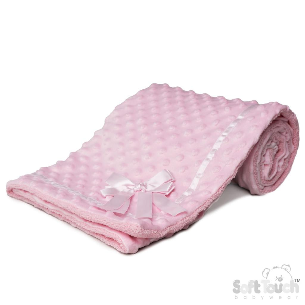 Soft Touch Bubble Wrap Blanket with Sherpa Fleece Back