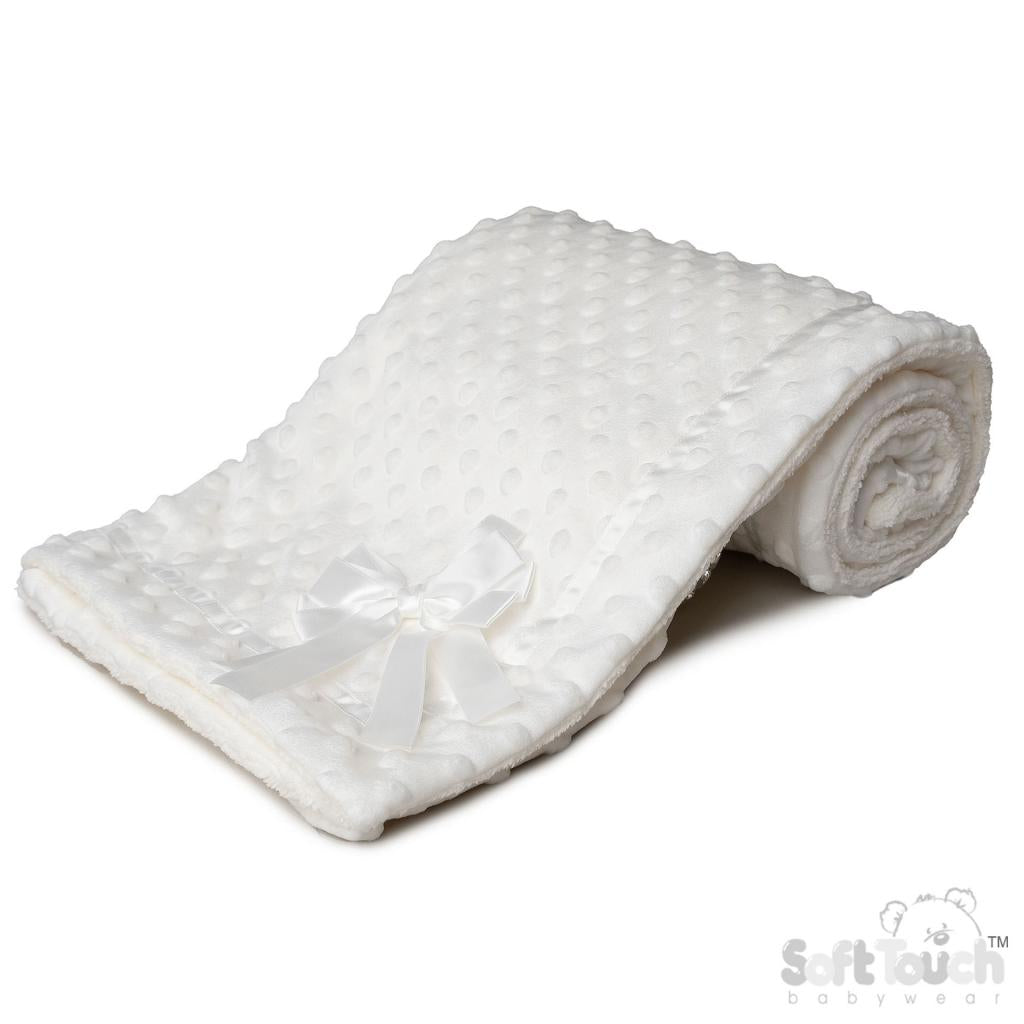 Soft Touch Bubble Wrap Blanket with Sherpa Fleece Back
