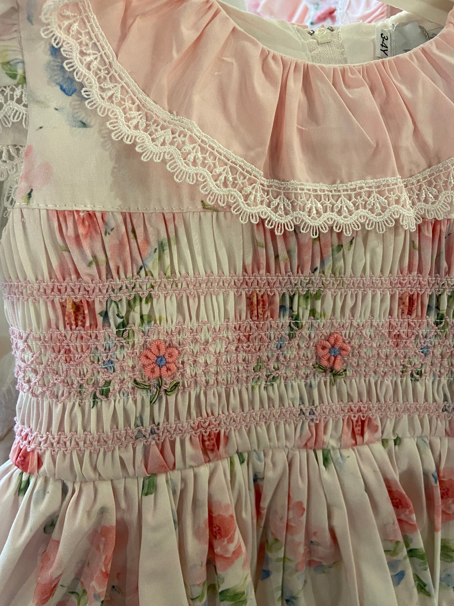 Beau Kid Beautiful Smocked Floral Dress