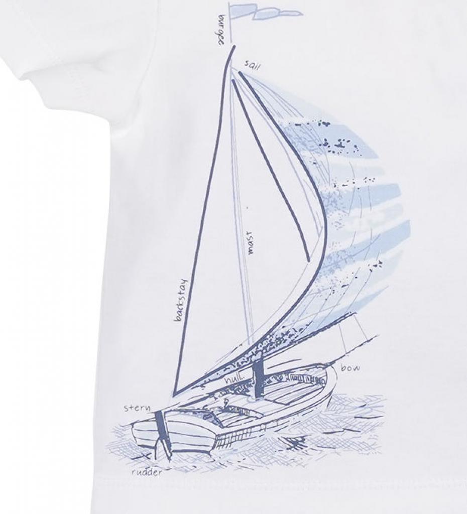 Mintini Boys Sailing Boat Top with Jogging Bottoms Set