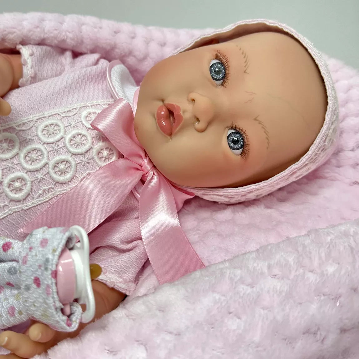 Nines d’Onil Susette Premium Reborn Doll Weighted Soft Bodied 48 cms