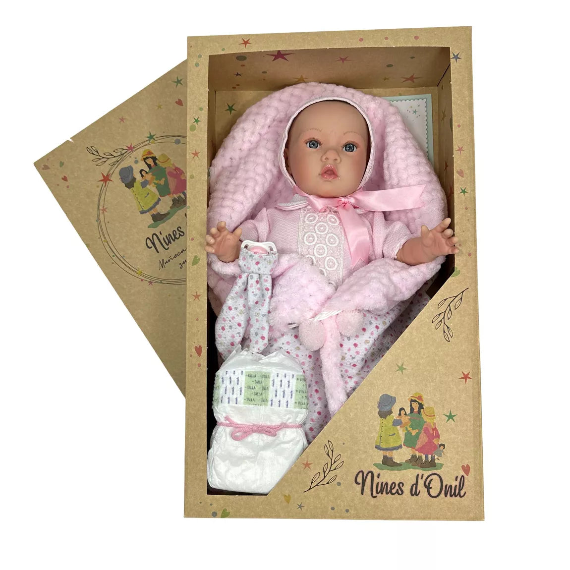 Nines d’Onil Susette Premium Reborn Doll Weighted Soft Bodied 48 cms