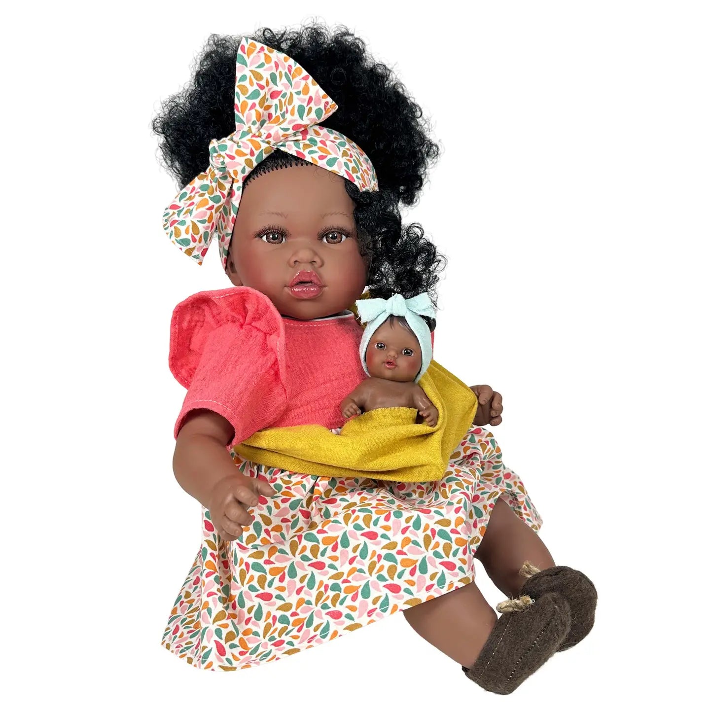 Nines d’Onil Addis Doll with Baby Soft Bodied 45 cms