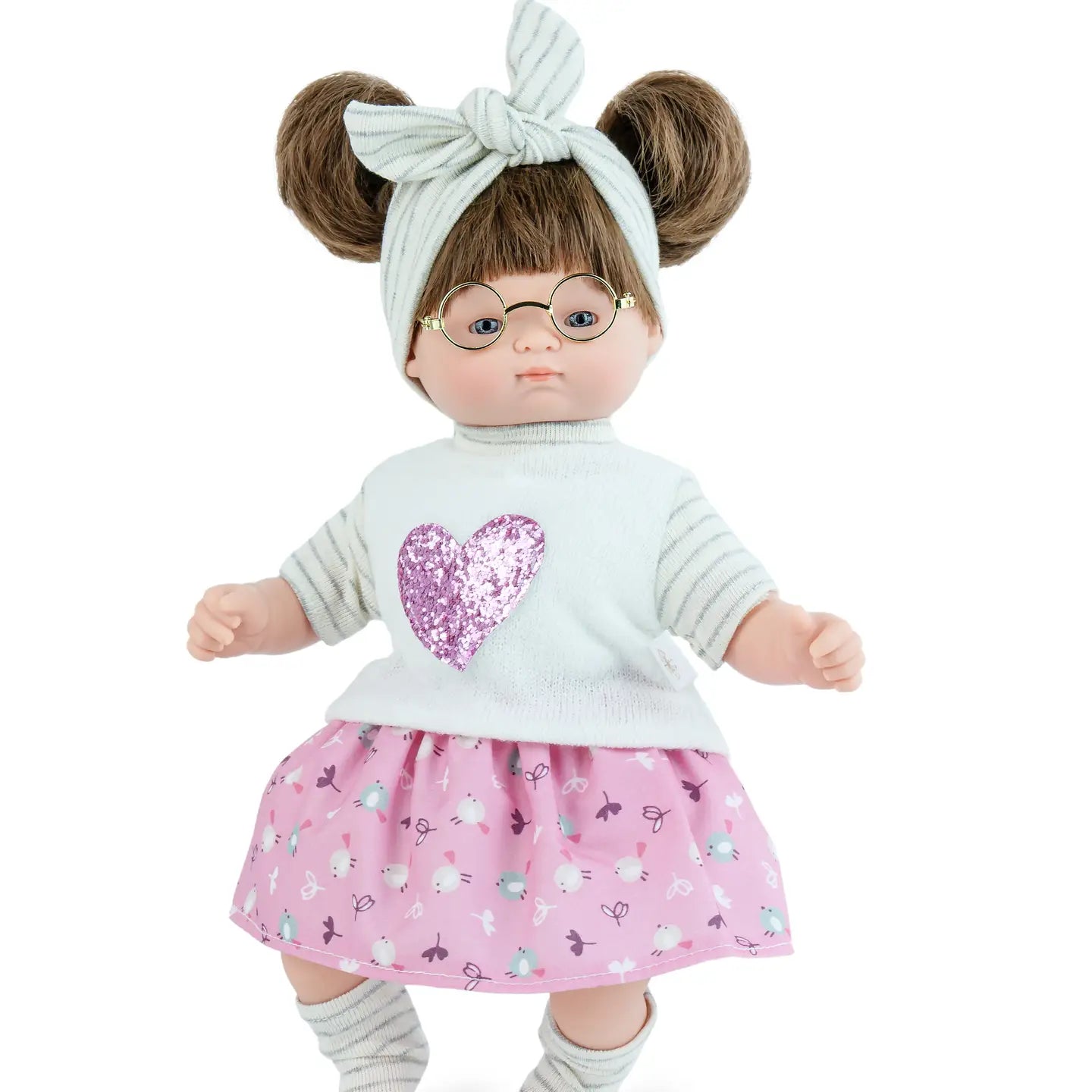 Marina and Pau Soft Bodied 26 cms Doll Choose Hair Colour