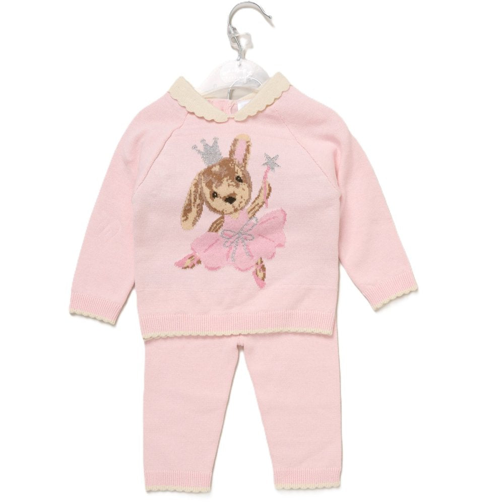Rock a Bye Baby Girls Knitted Two Piece Set