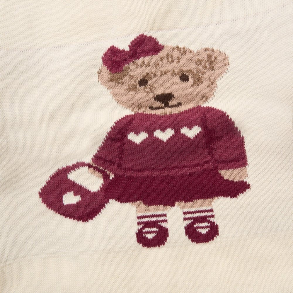 Rock a Bye Baby Cotton Knit Girls Two Piece Outfit