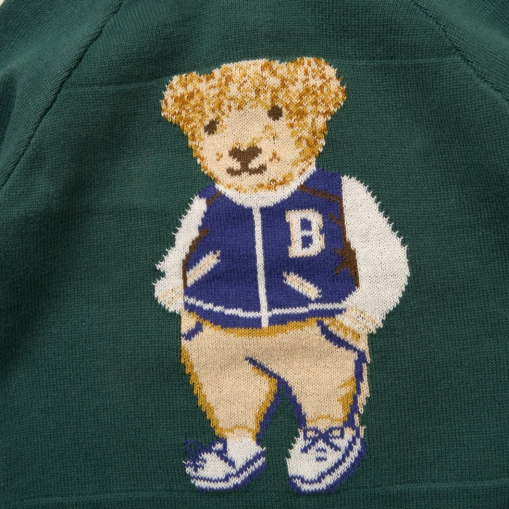 Rock a Bye Baby Boys Two Piece Knit Teddy Design Outfit