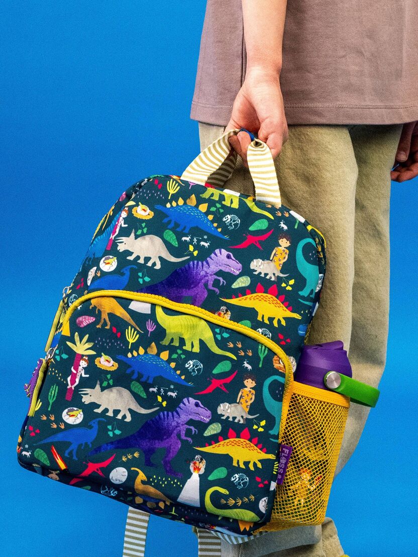 Floss and Rock Childs Backpack in a Dinosaur Design