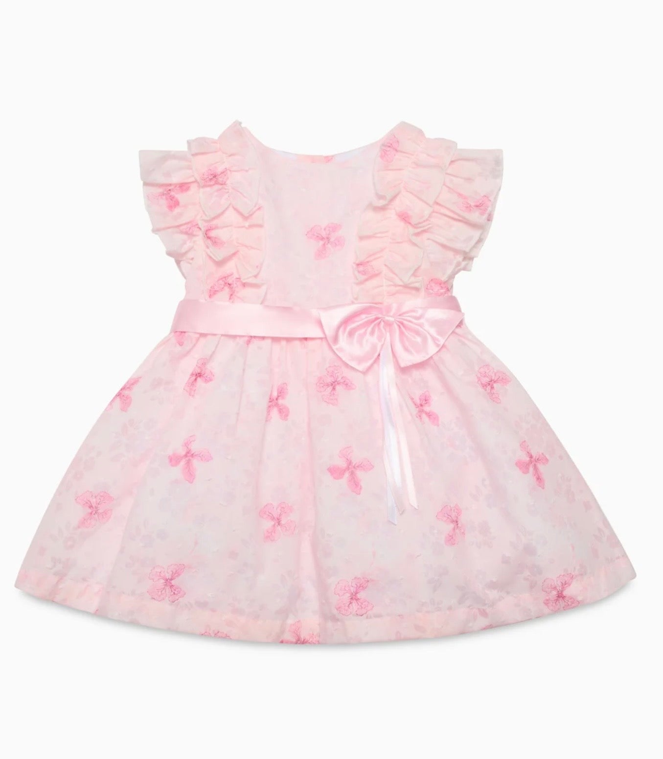 Beau Kid Girls Pretty Pink Floral Dress