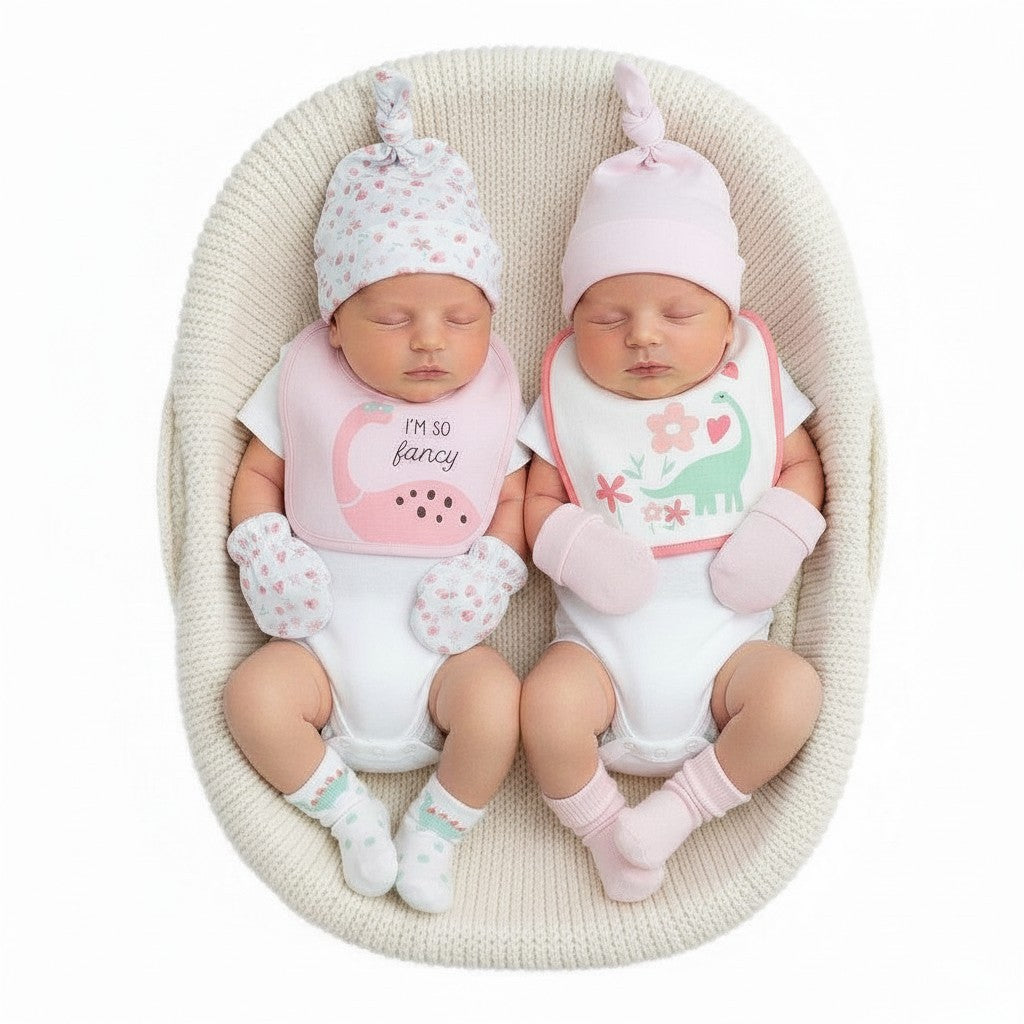 Nursery Time 8 Piece Hat, Mitts, Bib and Socks Set