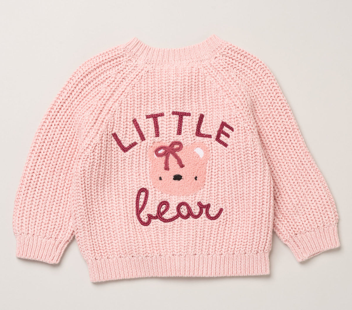 Rock a Bye Boutique “Little Bear” Cotton Knit Cardigan