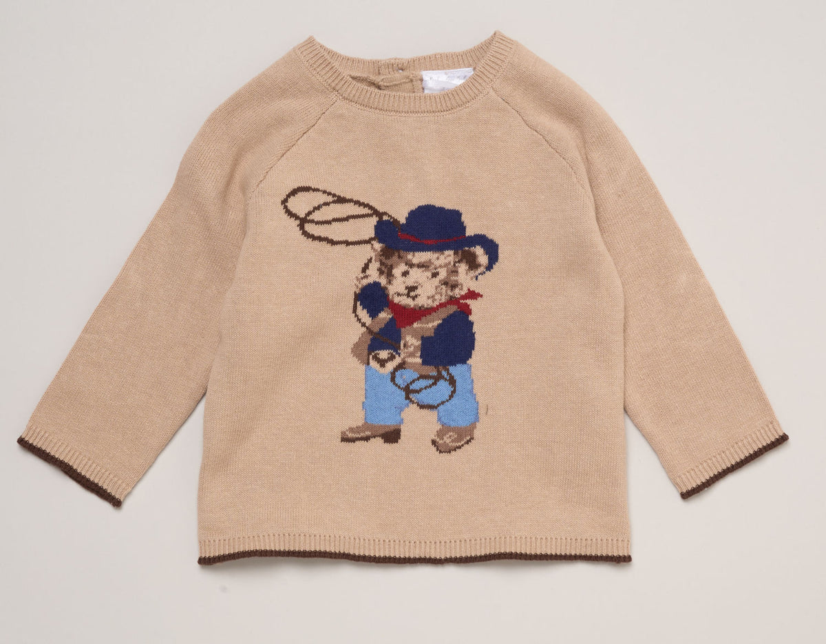 Rock a Bye Boutique Cowboy Teddy Jumper and Trousers Set