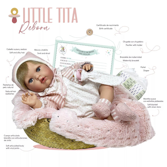 Nines d’Onil Little Tita Reborn Doll 40 cms