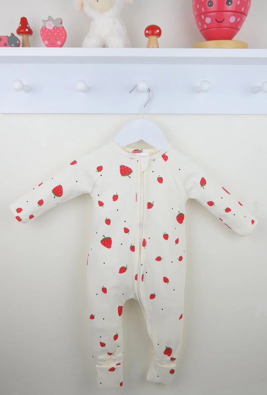 Pex Strawberry Design Sleepsuit