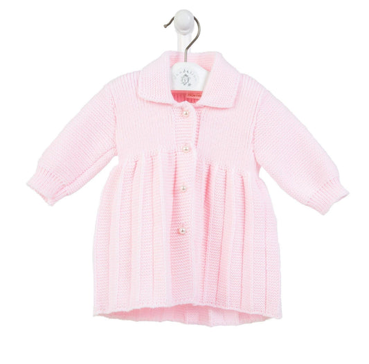 Dandelion Pink Pearl Button Cardigan Coat