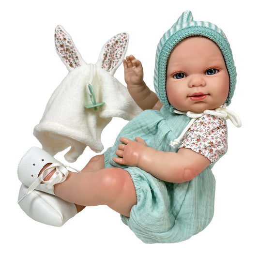 Nines d’Onil Baby Teo Full Vinyl Bodied Boy Doll 37 cms