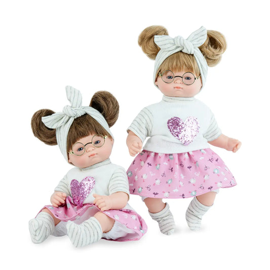 Marina and Pau Soft Bodied 26 cms Doll Choose Hair Colour