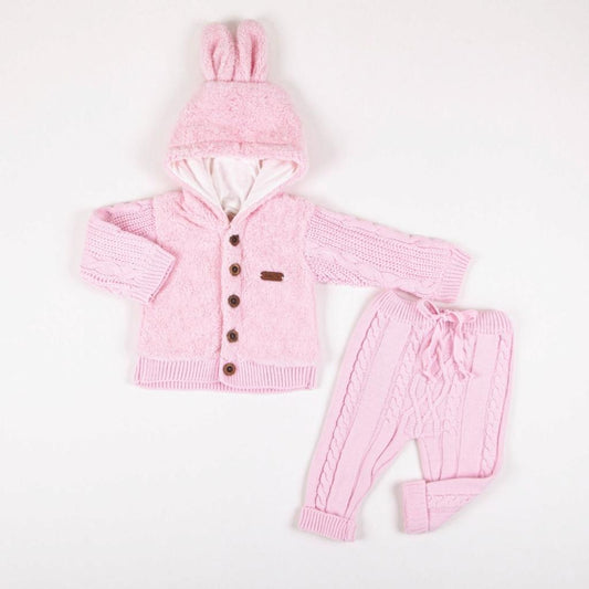 Babymy Girls Two Piece Knitted Set