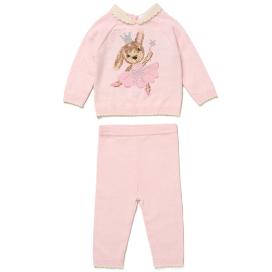 Rock a Bye Baby Girls Knitted Two Piece Set