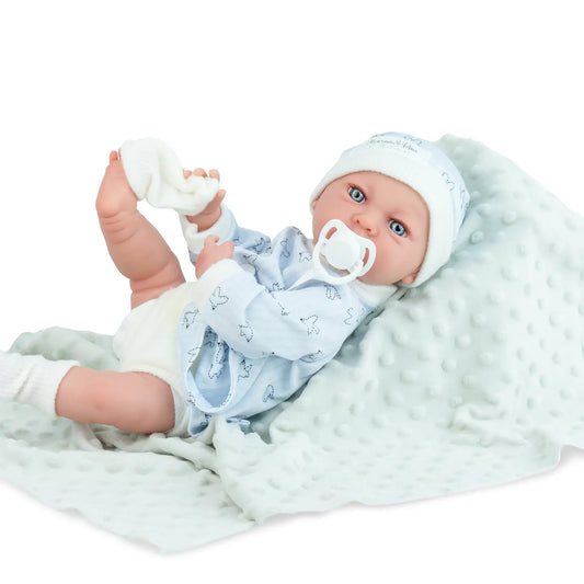 Marina and Pau Full Vinyl Bodied Baby Boy Doll 38 cms