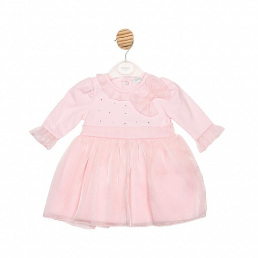 Mintini Bow and Sparkle Dress with Organza Bows and Skirt
