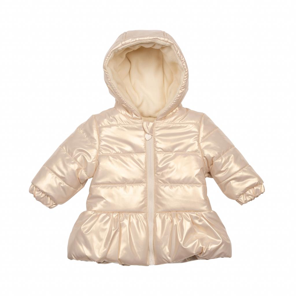 Mintini Girls Gold Padded Hooded Coat Jacket