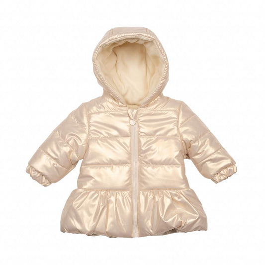 Mintini Girls Gold Padded Hooded Coat Jacket
