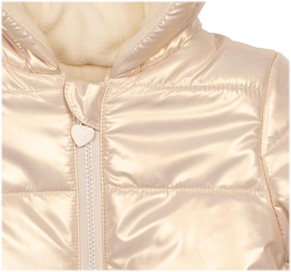 Mintini Girls Gold Padded Hooded Coat Jacket