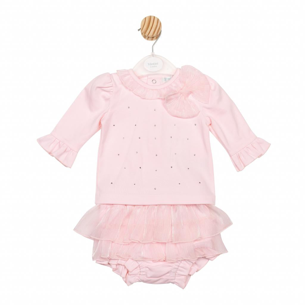 Mintini Bow and Sparkle Jam Pant Set