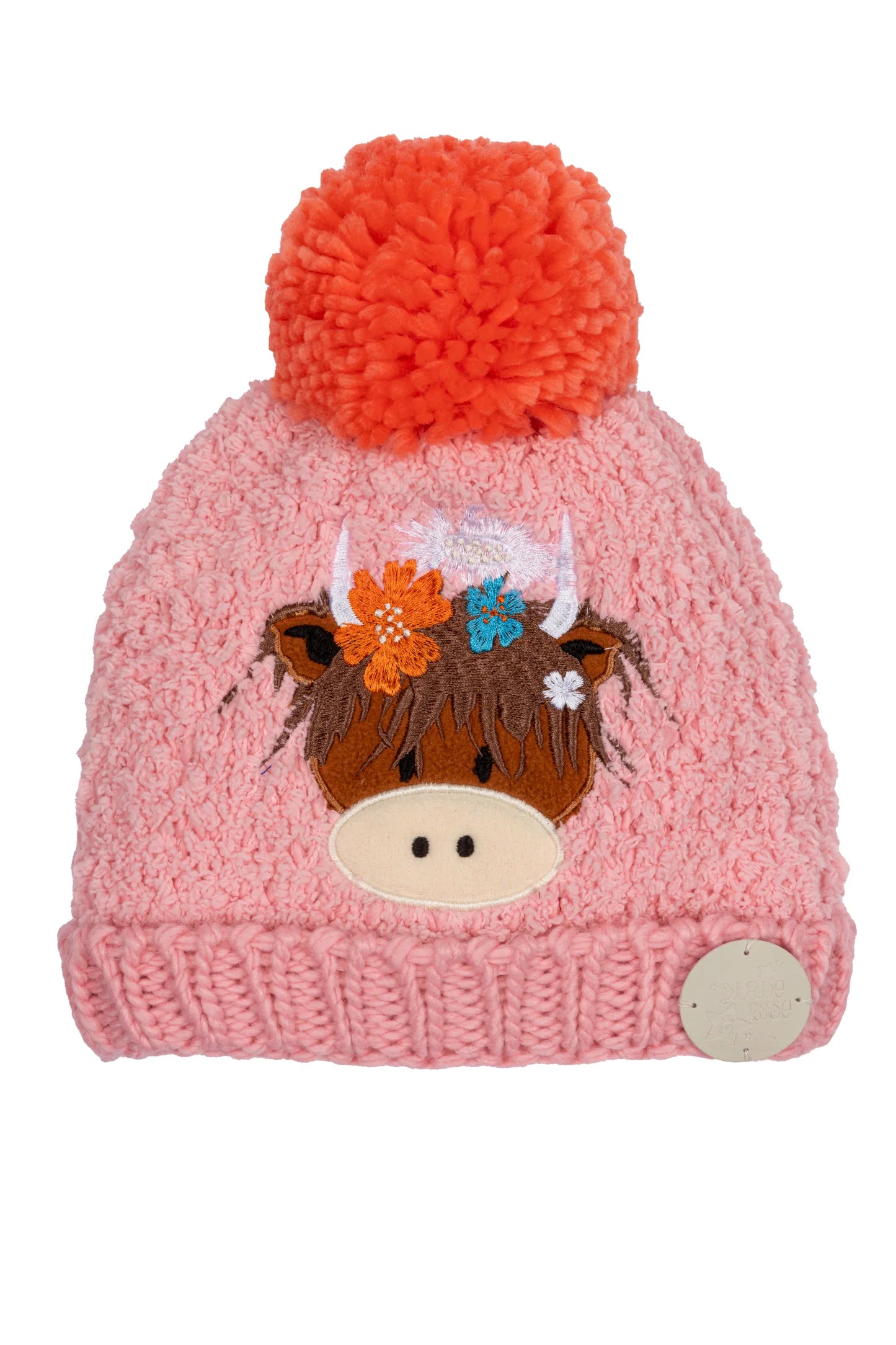 Blade and Rose Bonnie the Highland Cow Pom Pom Hat