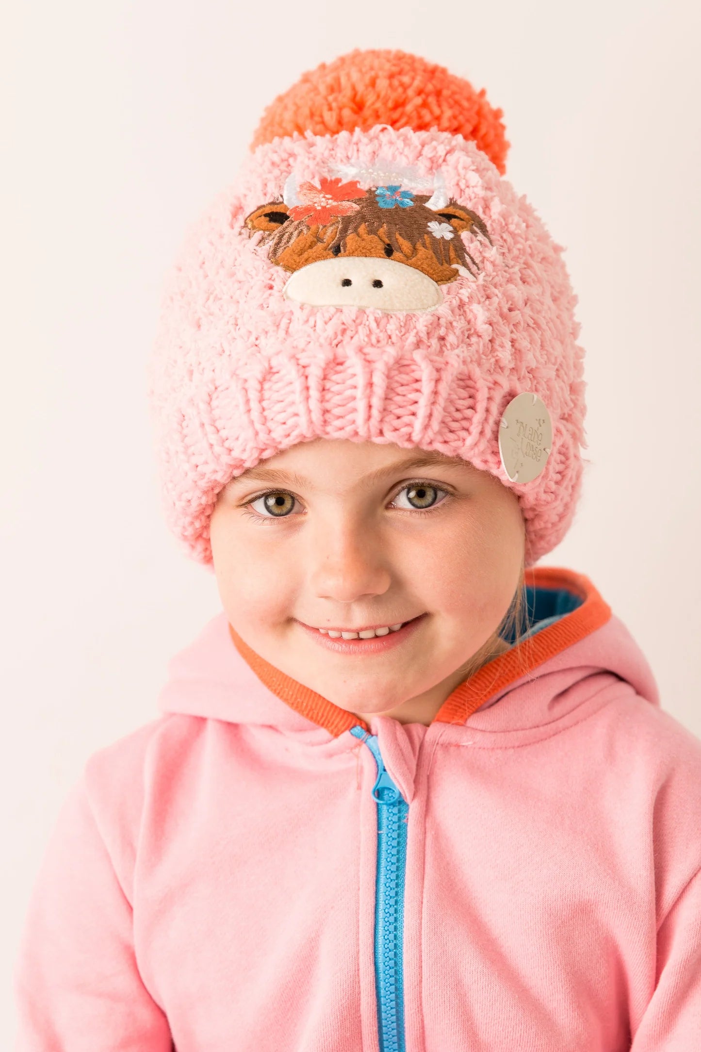 Blade and Rose Bonnie the Highland Cow Pom Pom Hat