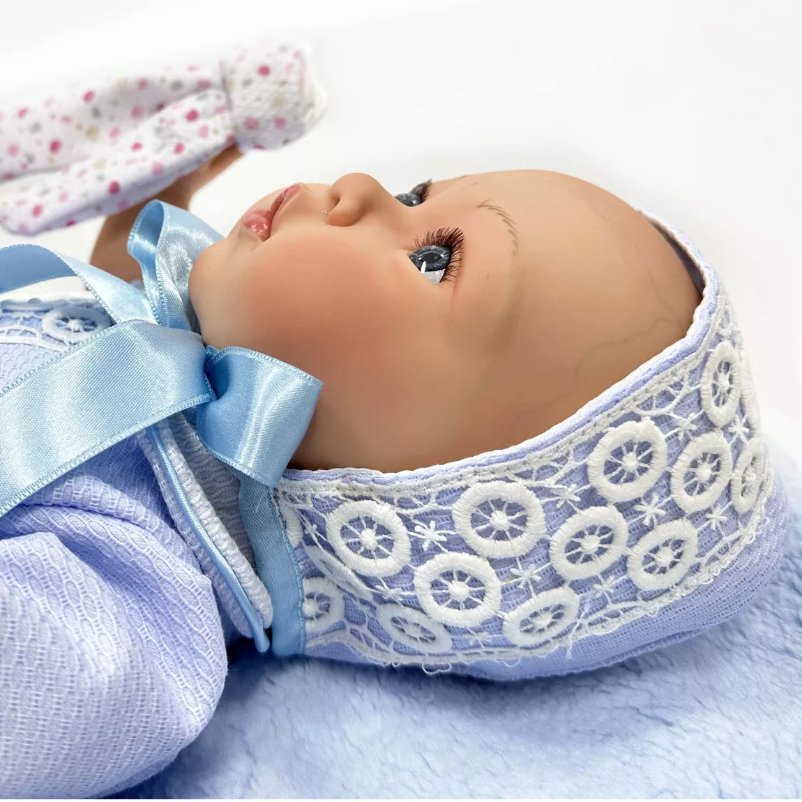Nines d’Onil Premium Reborn Doll in Blue 48 cms Weighted
