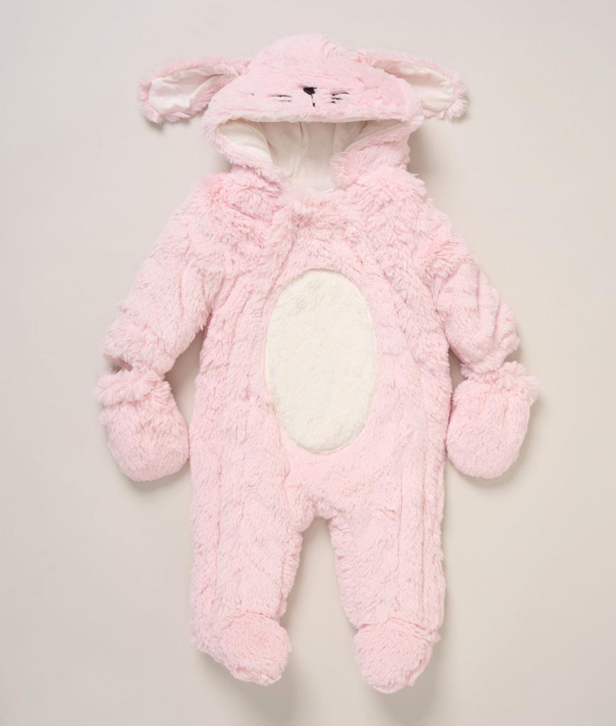 Rock a Bye Boutique Bunny Rabbit Fleece Snow Pram Suit