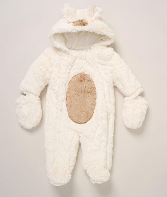 Rock a Bye Boutique Teddy Fleece Pram Snowsuit