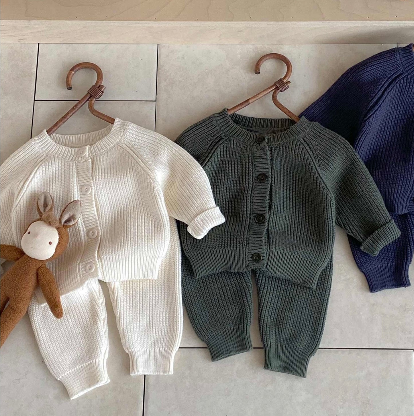 Sevva Boys Knitted Cardigan and Trousers Set
