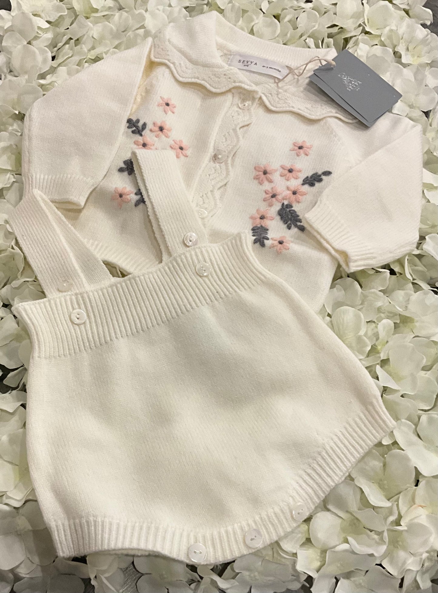 Sevva Fine Knit Two Piece Baby Girls Set