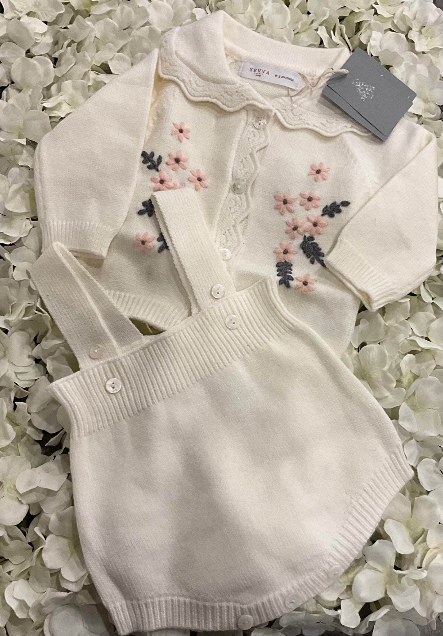 Sevva Fine Knit Two Piece Baby Girls Set