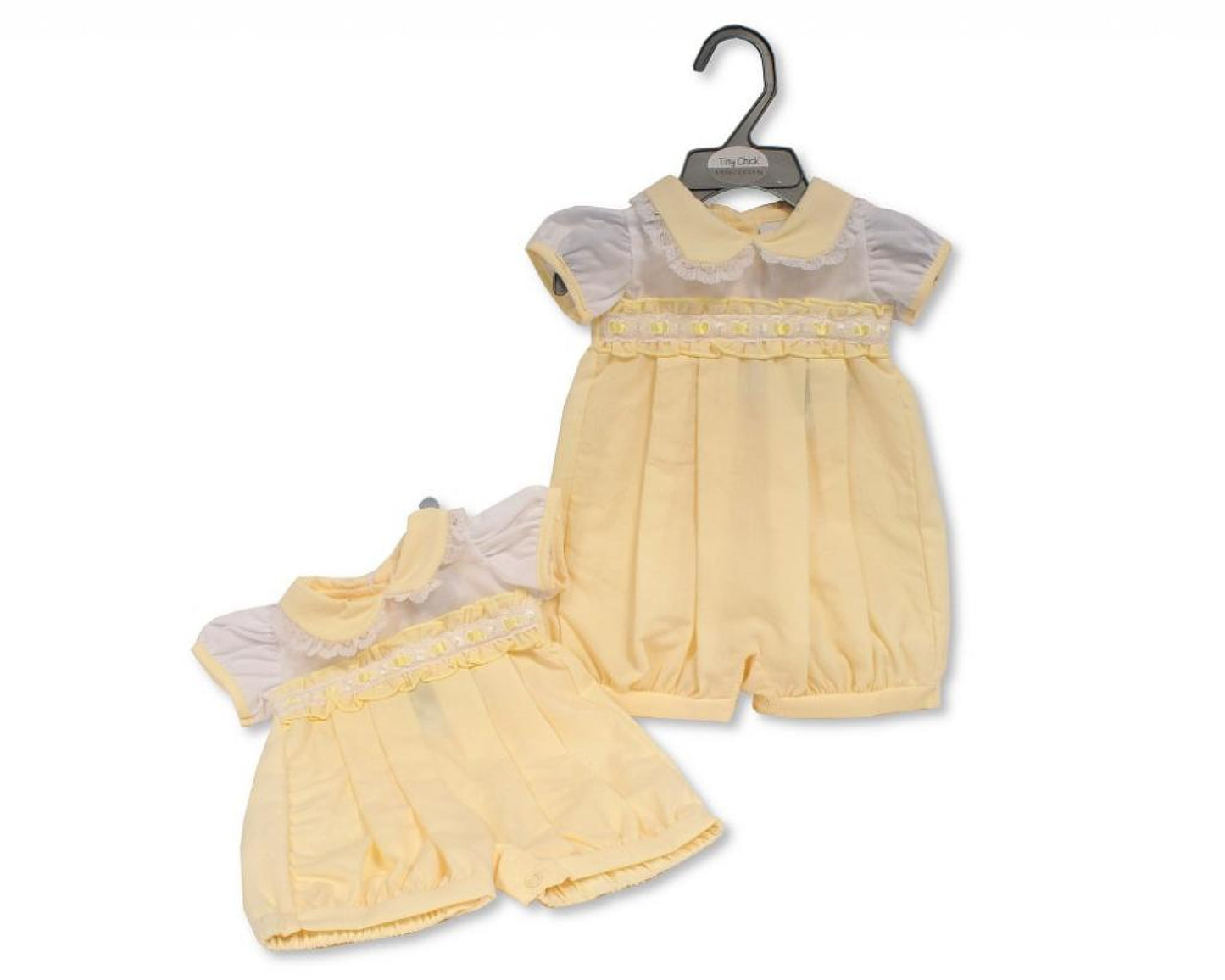 Tiny Chick Lemon Lace Romper Tiny Baby