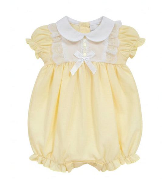My Little Chick Baby Girls Yellow Romper
