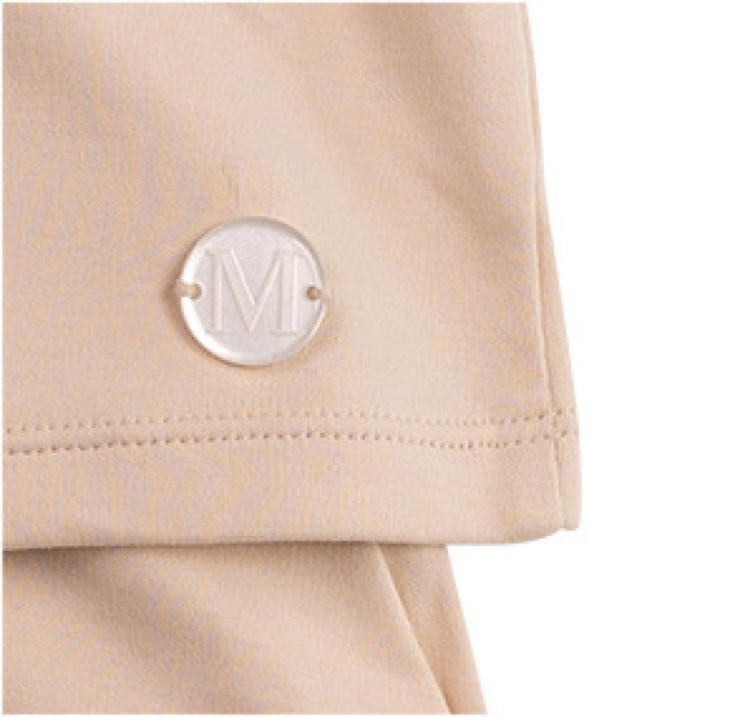 Mintini Boys Embroidered Panel Two Piece Beige Short Set