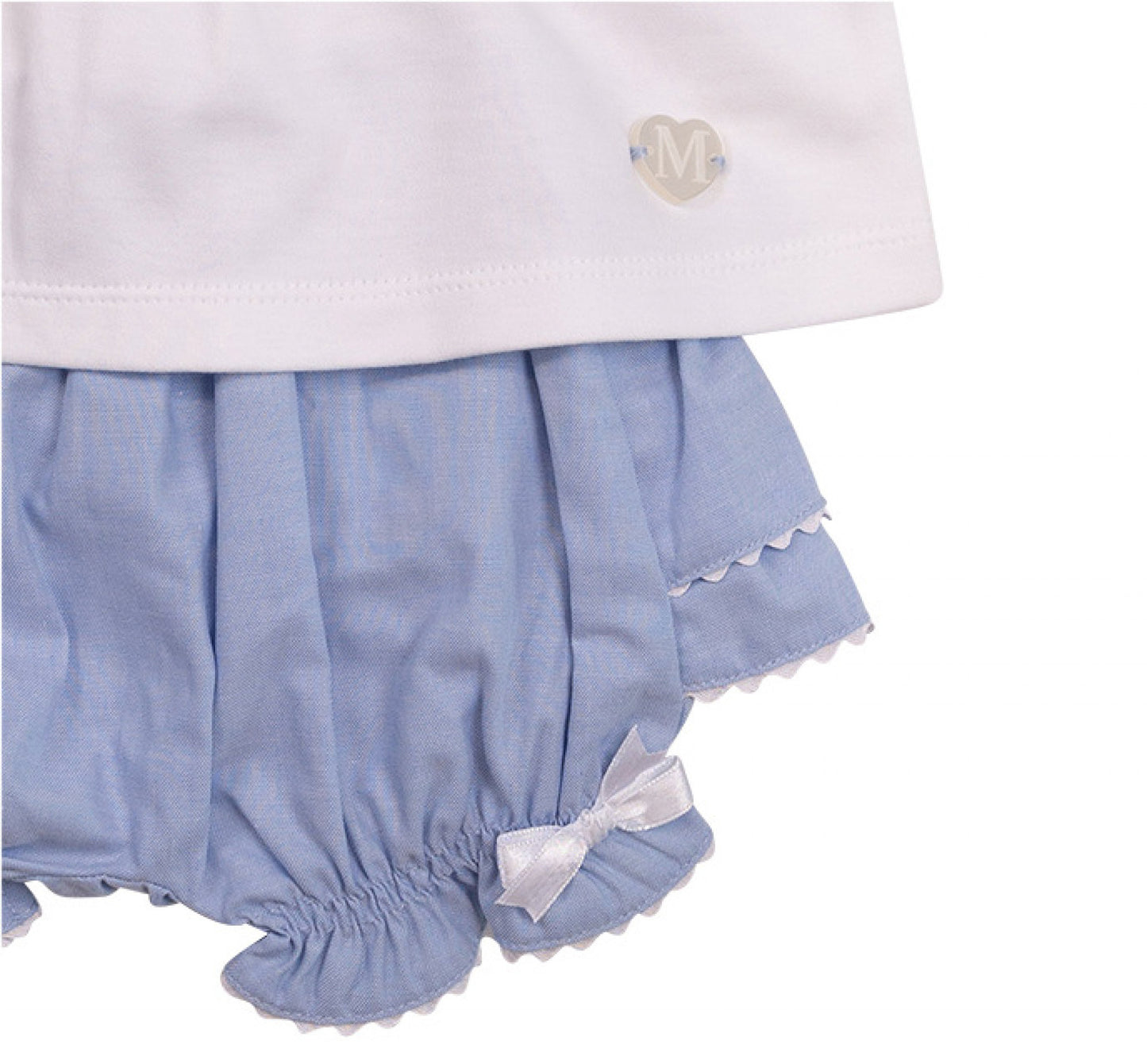 Mintini Girls Scallop Butterfly Frilly Bloomer Set