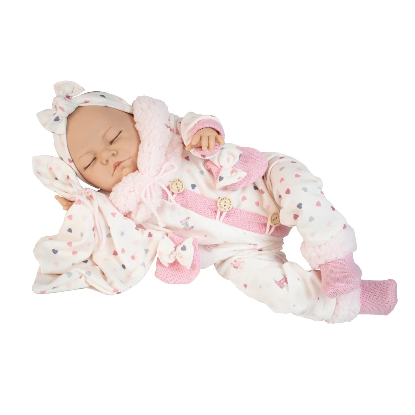 De Cuna Silicone Vinyl 55 cms Sleeping Baby Doll Made in Spain