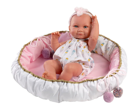 Llorens Full Vinyl Bodied Baby Doll 42 cms with Play Mat