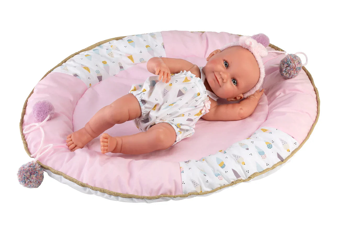 Llorens Full Vinyl Bodied Baby Doll 42 cms with Play Mat