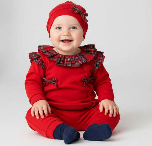 Visara 3 Piece Top, Trousers and Hat Set