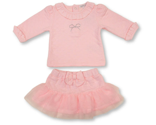 Just For Me Pink Top with Matching Tulle Skirt