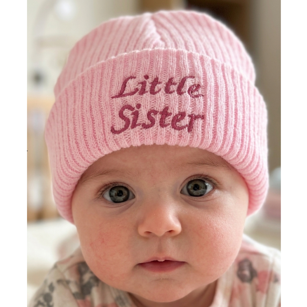 Beanie Hat Little Sister or Little Brother